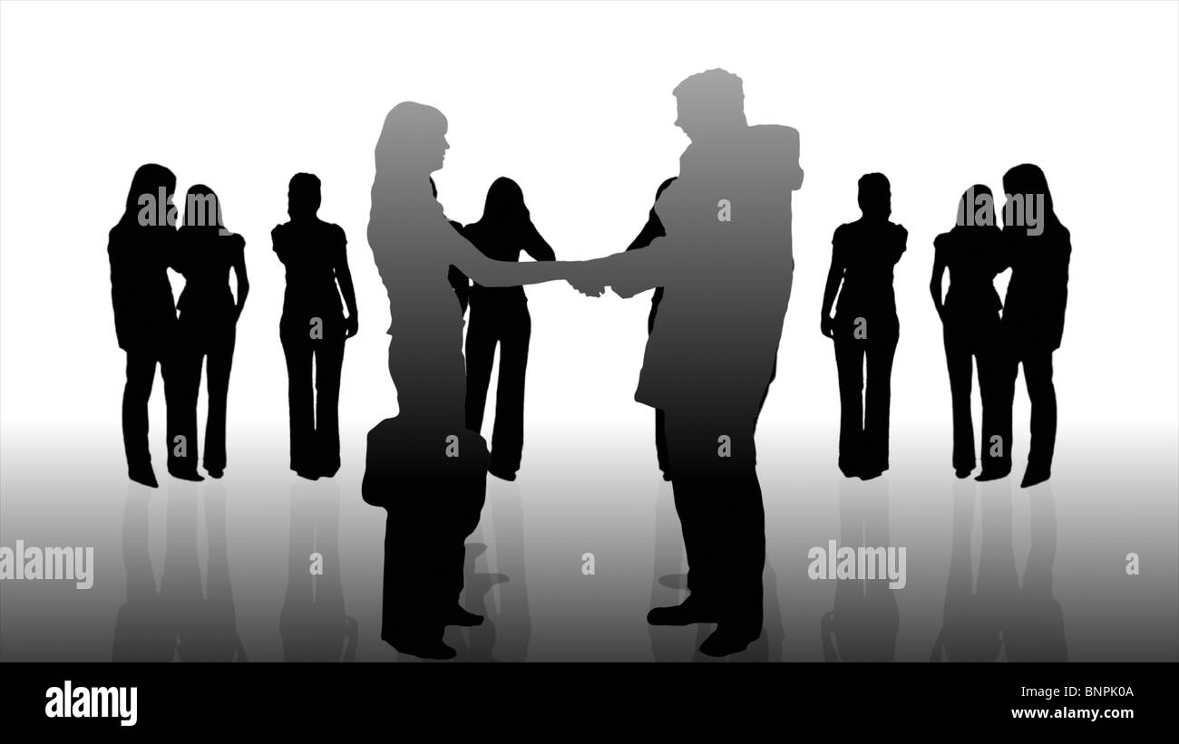 Meeting business people teamwork Black and White Stock Photos & Images ...