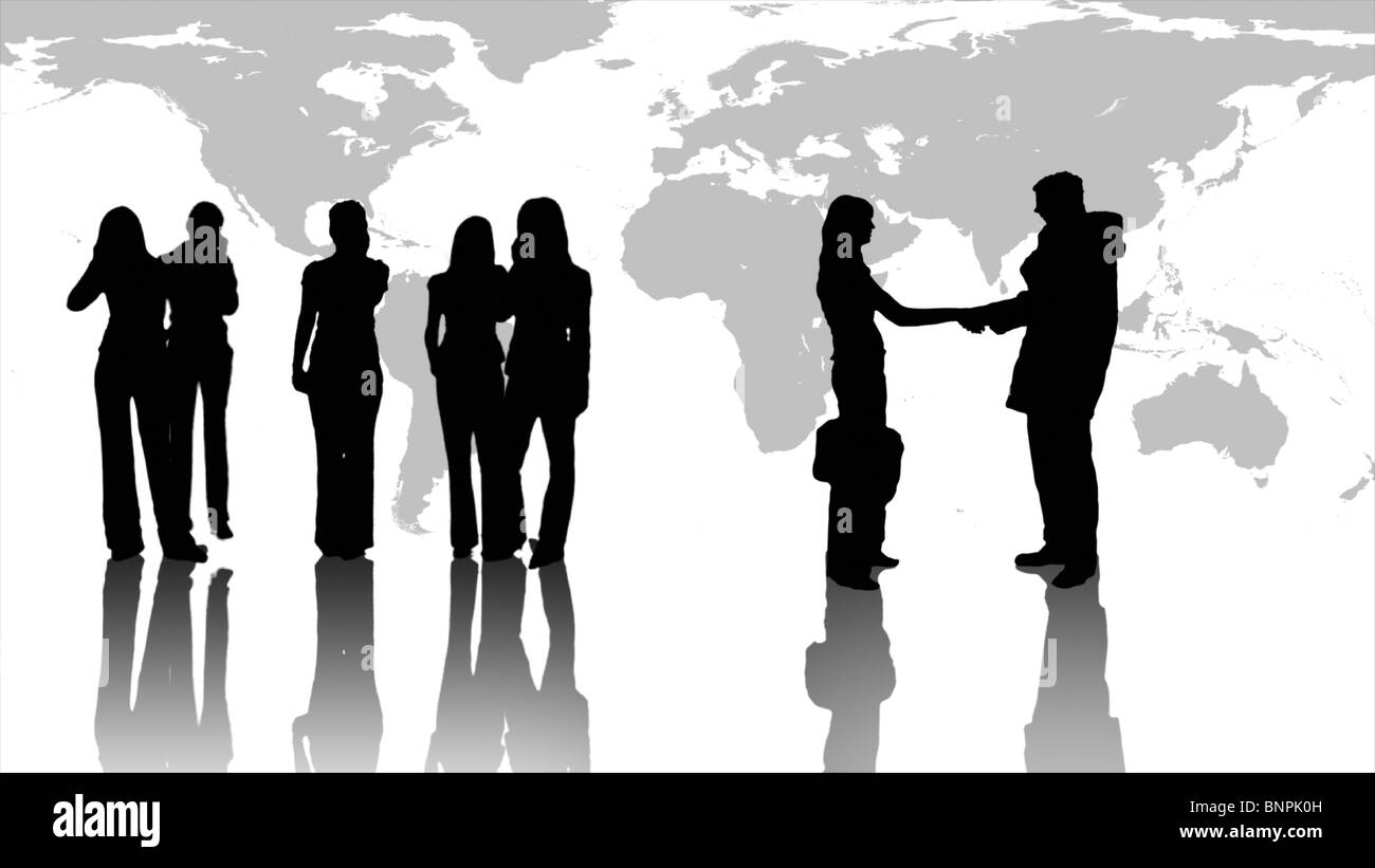 Meeting business people teamwork Black and White Stock Photos & Images ...