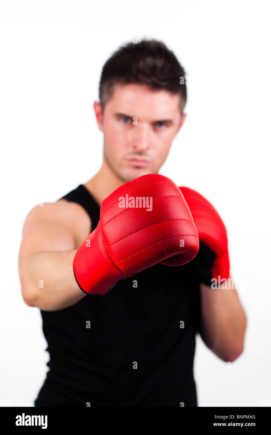 Portrait tough male boxer posing hi-res stock photography and images ...