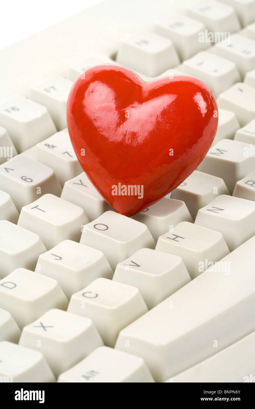 Keyboard with heart symbol hires stock photography and images Alamy