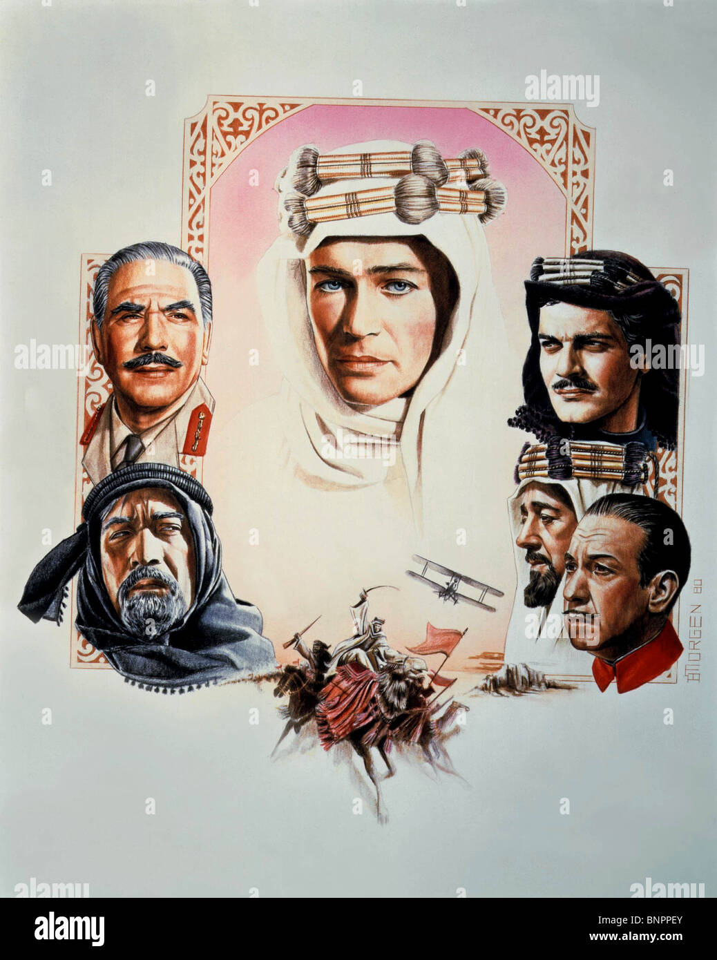 FILM POSTER & ARTWORK LAWRENCE OF ARABIA (1962 Stock Photo ...