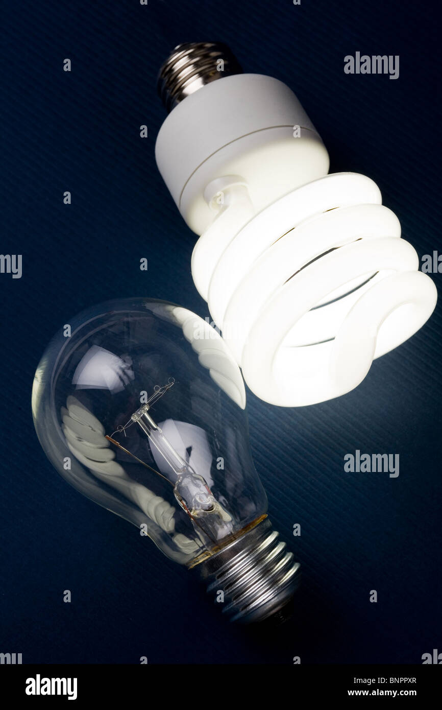 Compact Fluorescent Light bulb clsoe up Stock Photo Alamy