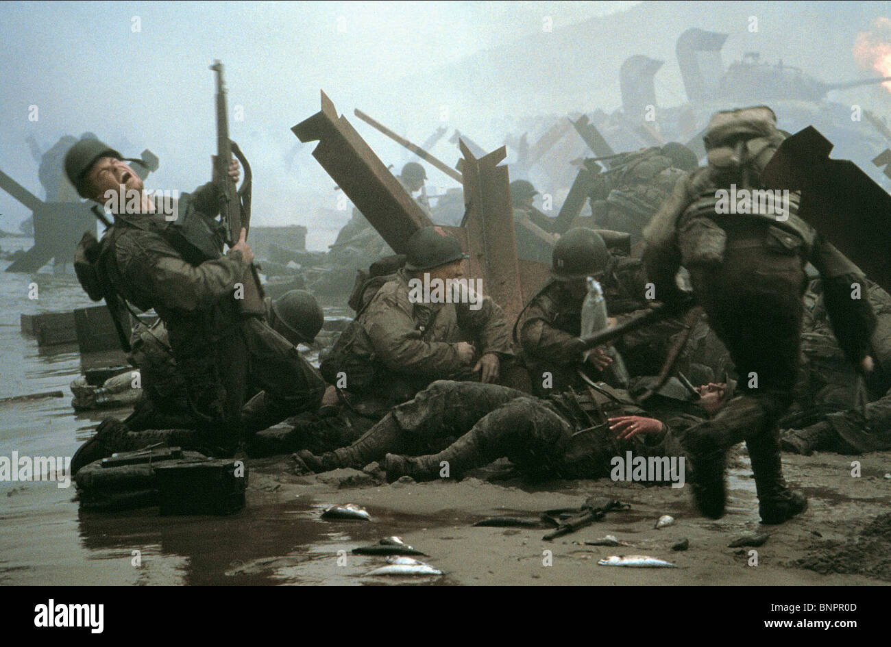 Normandy Landing Scene Saving Private Ryan 1998 Stock Photo