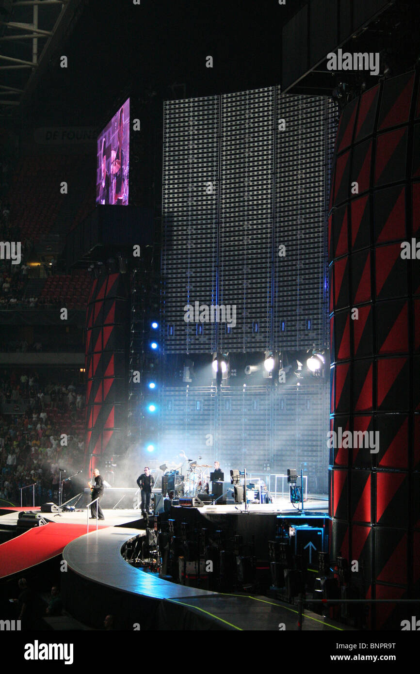 U2 concert Amsterdam ArenA, Jul 13, 2005 Stock Photo