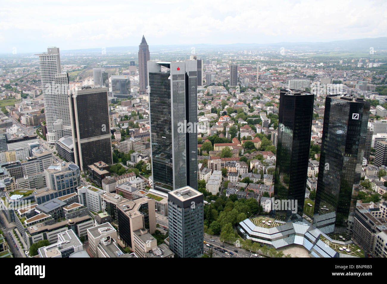 Frankfurt skyscrapers Stock Photo