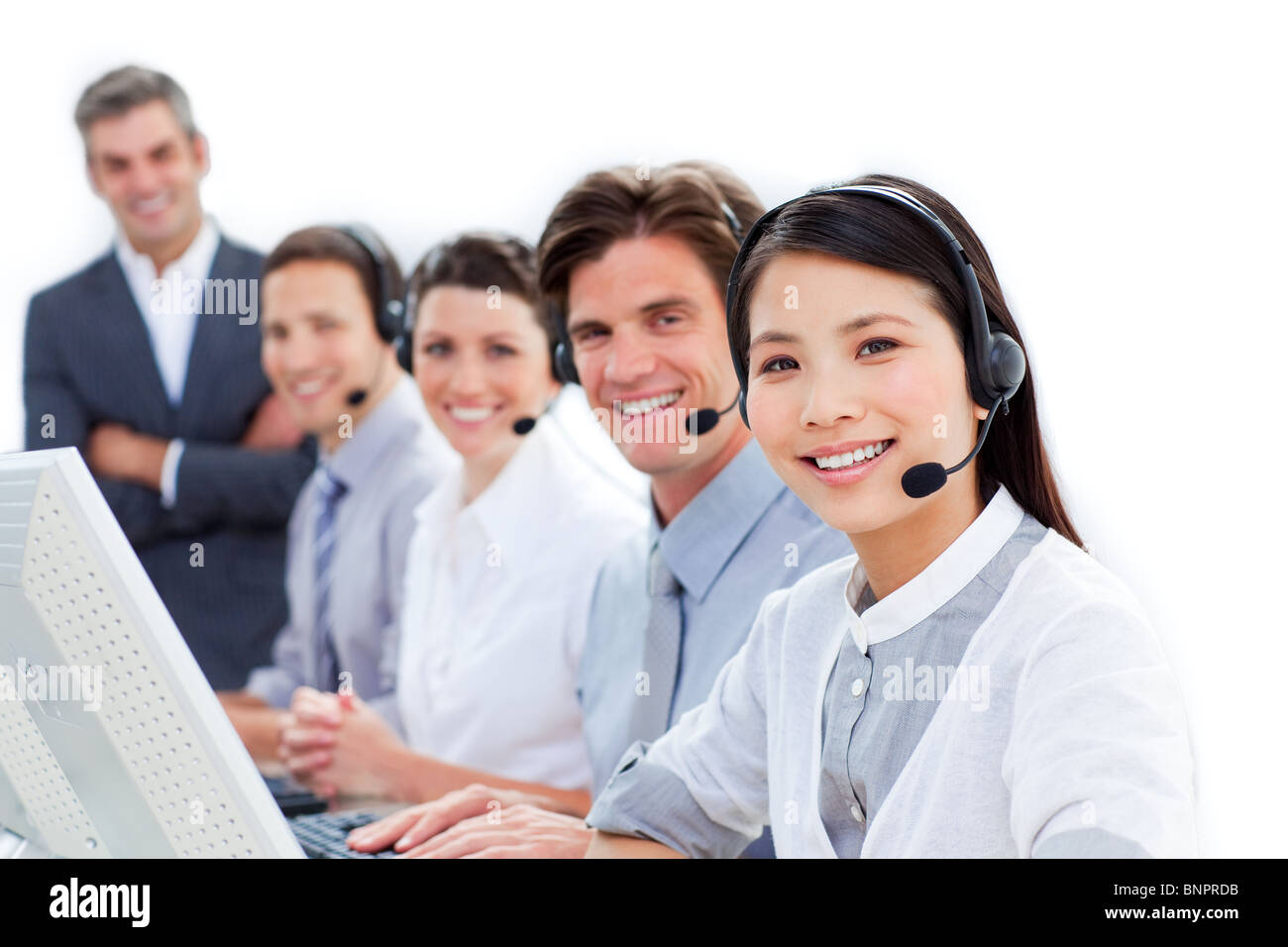 Diverse business coworkers working together Stock Photo Alamy
