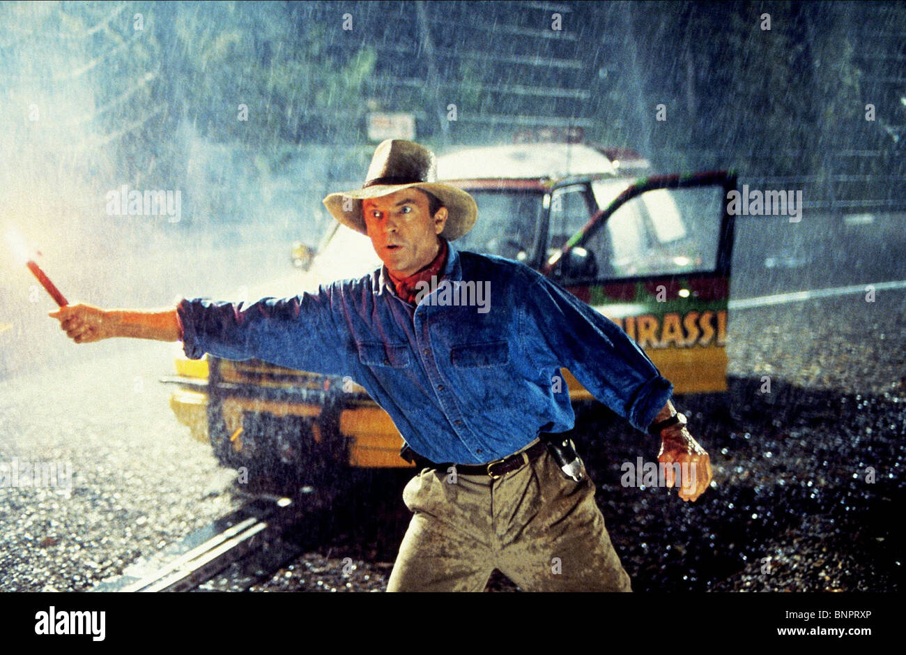 Sam Neill Jurassic Park 1993 Stock Photo Alamy
