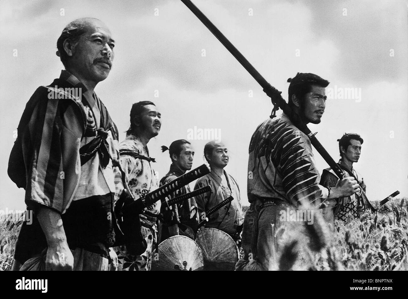 Takashi Shimura Toshiro Mifune Seven Samurai 1954 Stock Photo Alamy