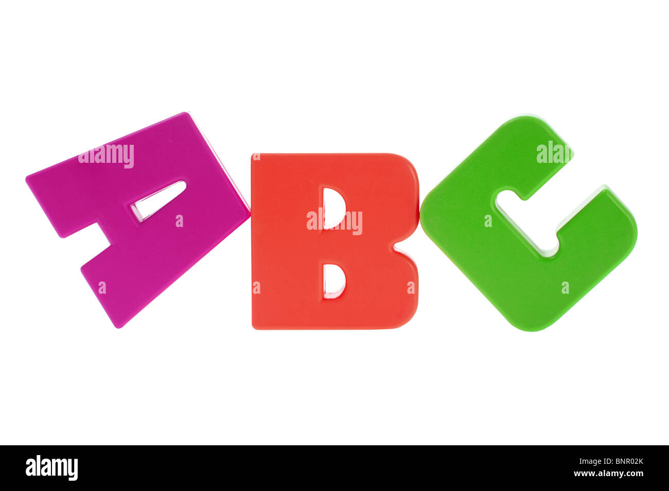 Plastic abc letters hi-res stock photography and images - Alamy