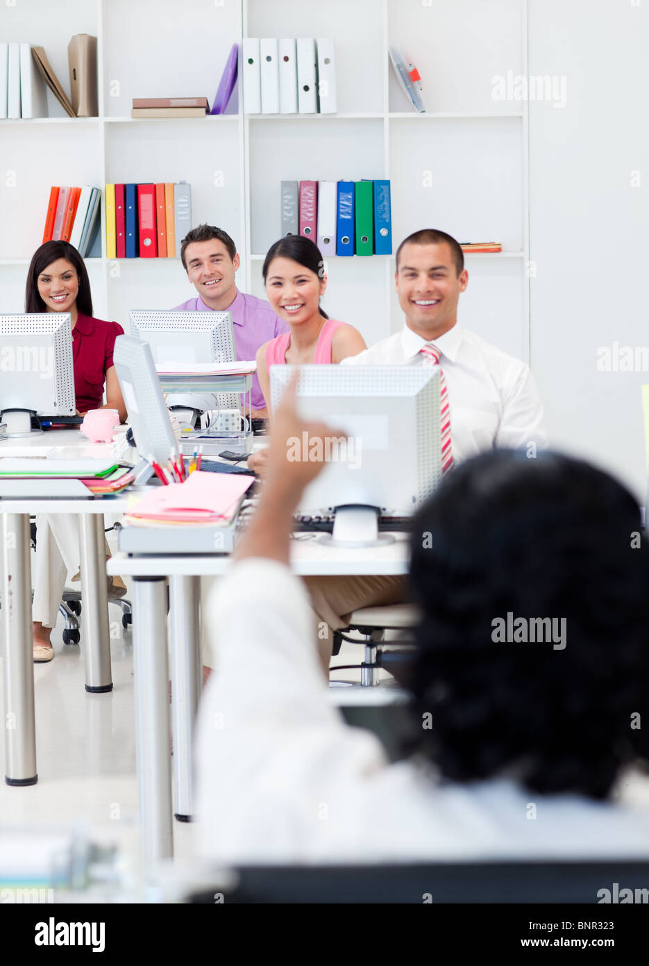Happy computers hi-res stock photography and images - Alamy