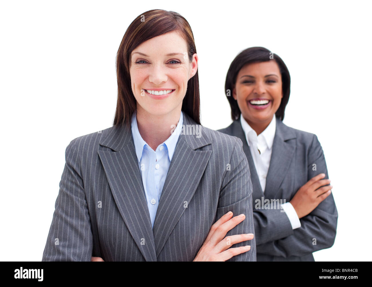Two attractive business women Stock Photo - Alamy