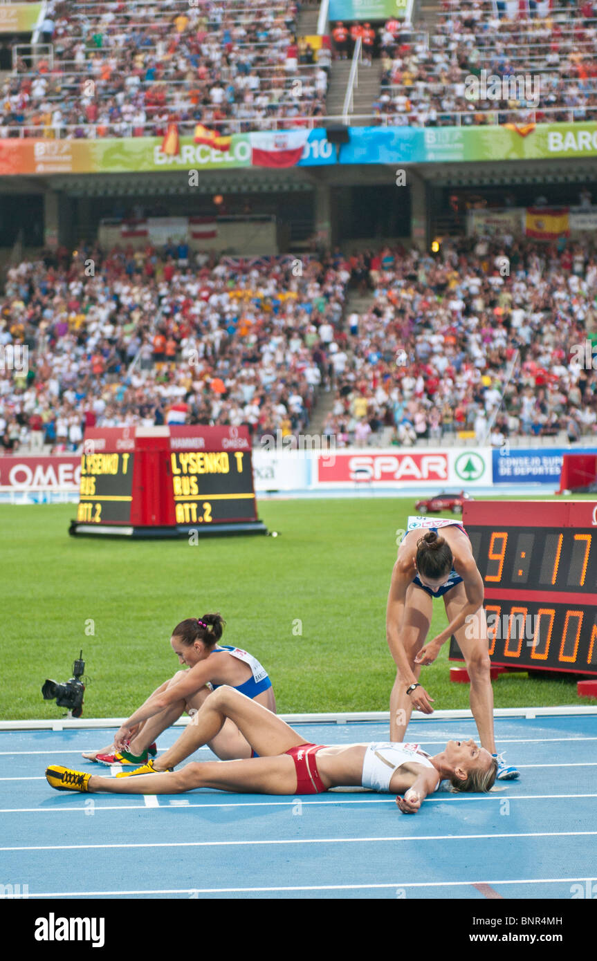 July 30th at the 2010 Barcelona European Athletics Championships Stock