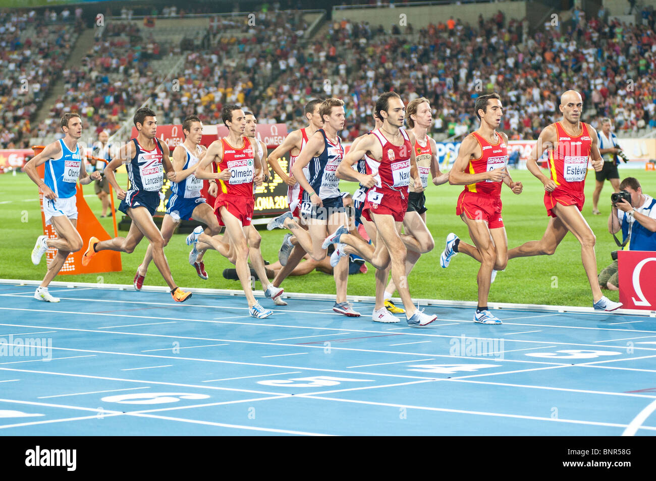 July 30th at the 2010 Barcelona European Athletics Championships Stock Photo