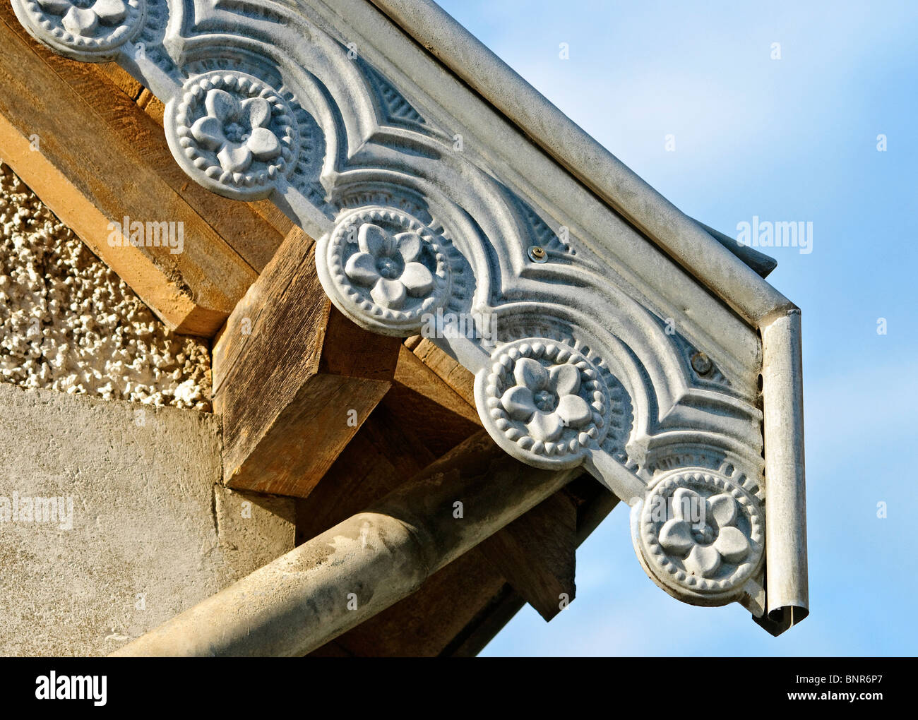 Detail of decorative fiberglass barge-board - France Stock Photo - Alamy