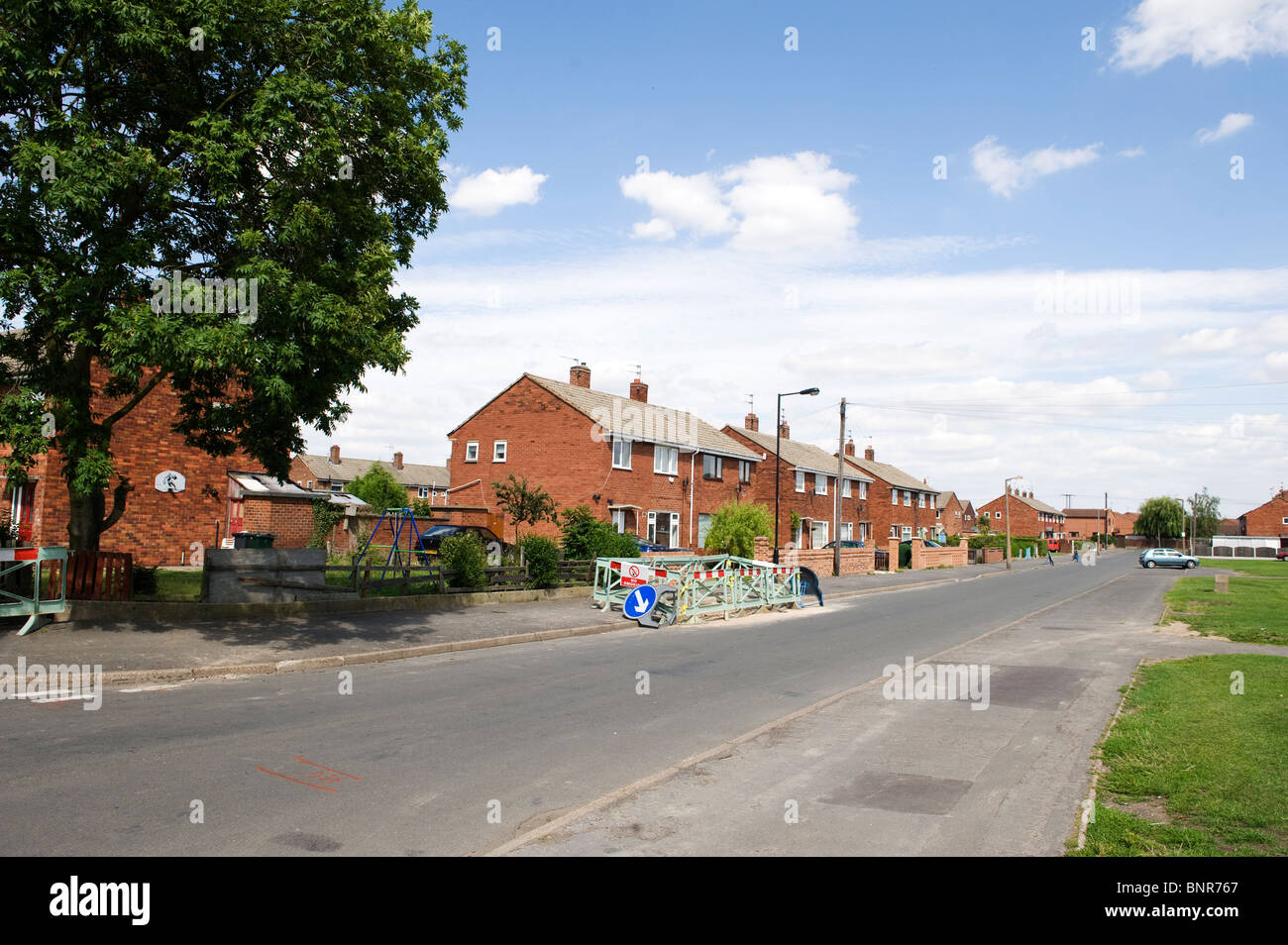 Old council estate in Thorne near Doncaster Stock Photo