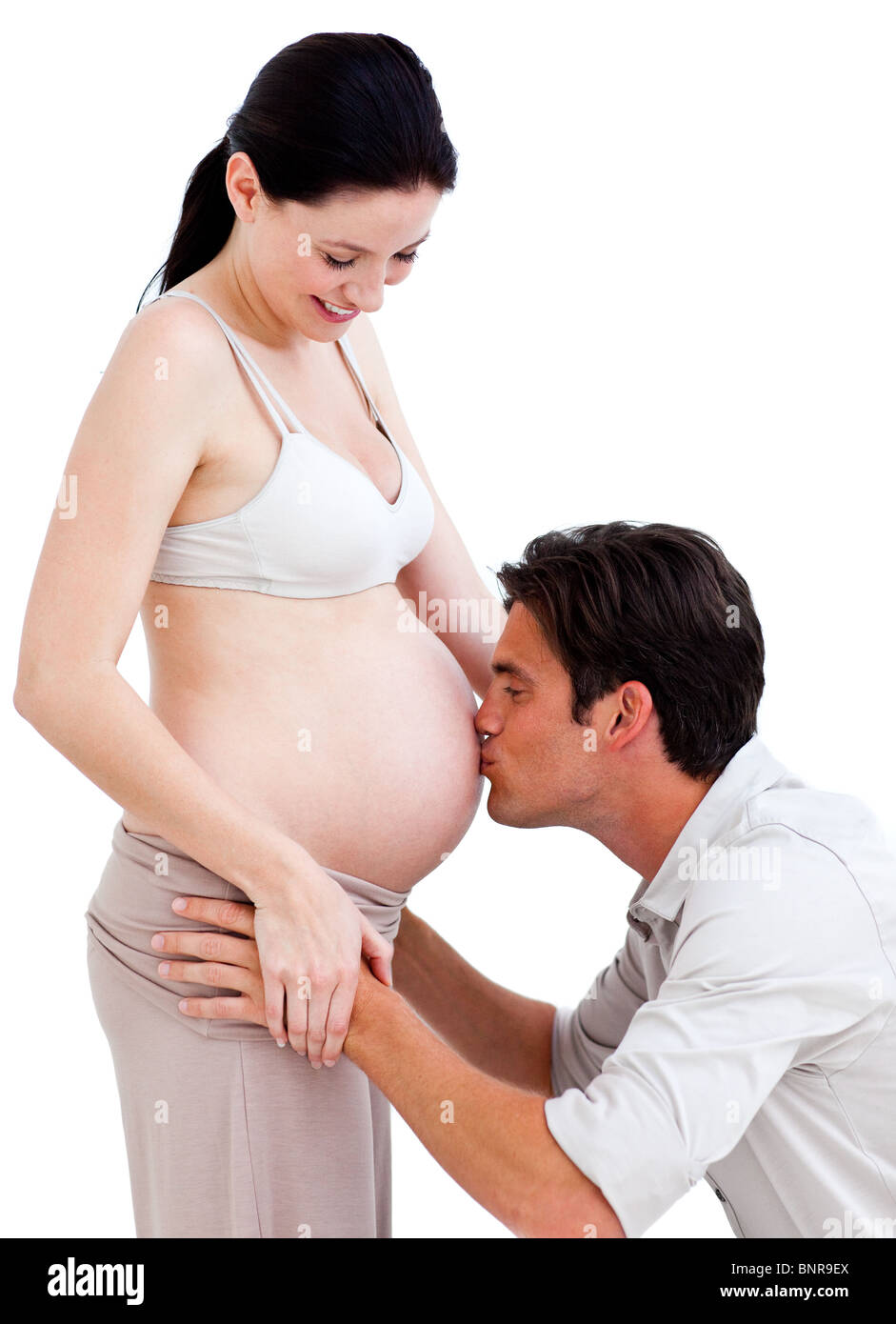 Беременную жену с разговором