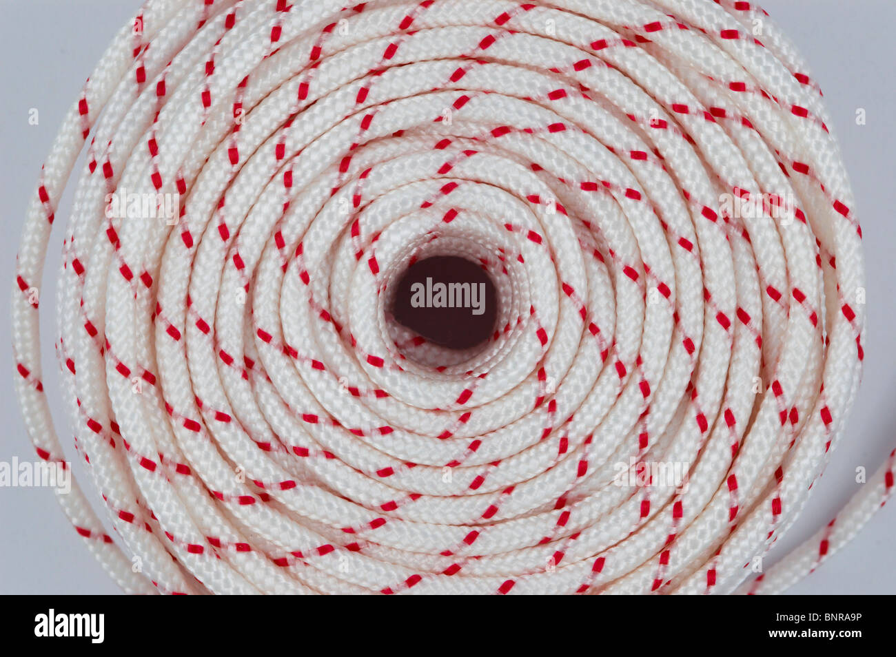 Bundled Nylon Rope, to be used as a clothes line Stock Photo - Alamy