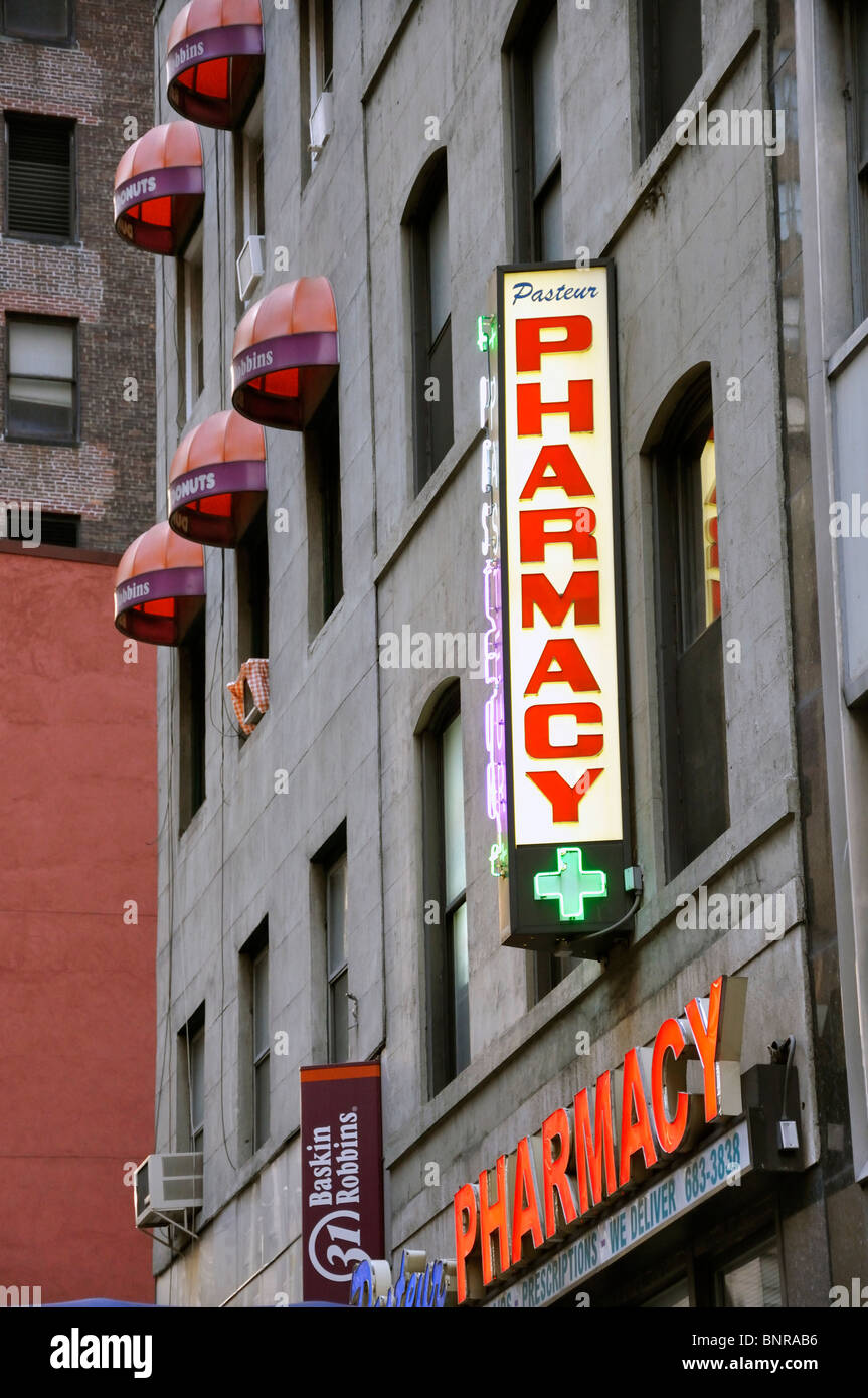 Pharmacy store, New York City, USA Stock Photo Alamy