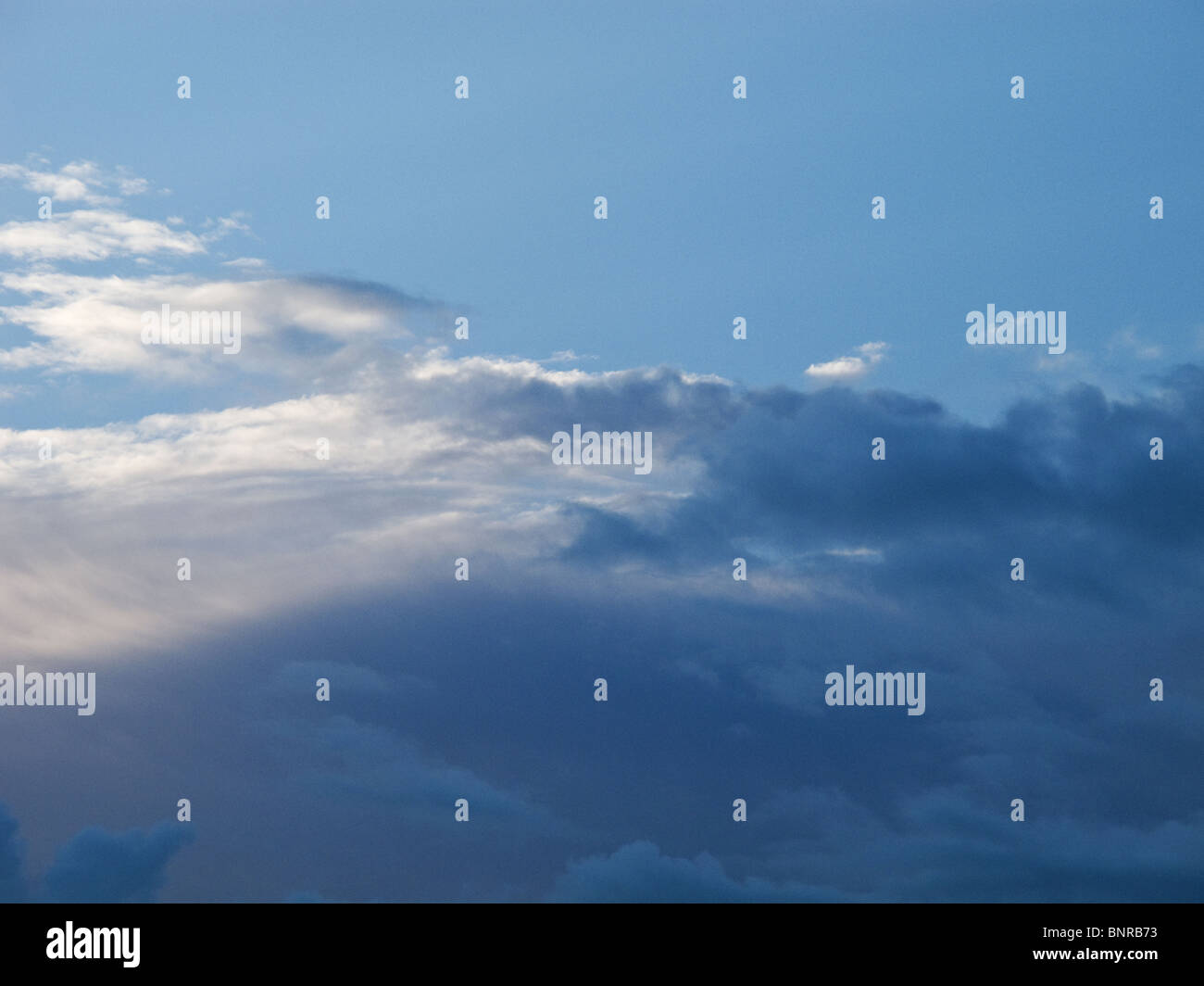 Seamless Blue Sky with altostratus clouds background,Vector