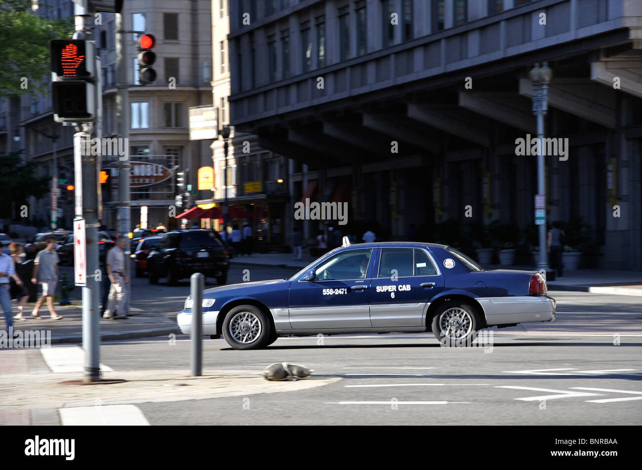 Taxi car in Washington DC, USA Stock Photo Alamy