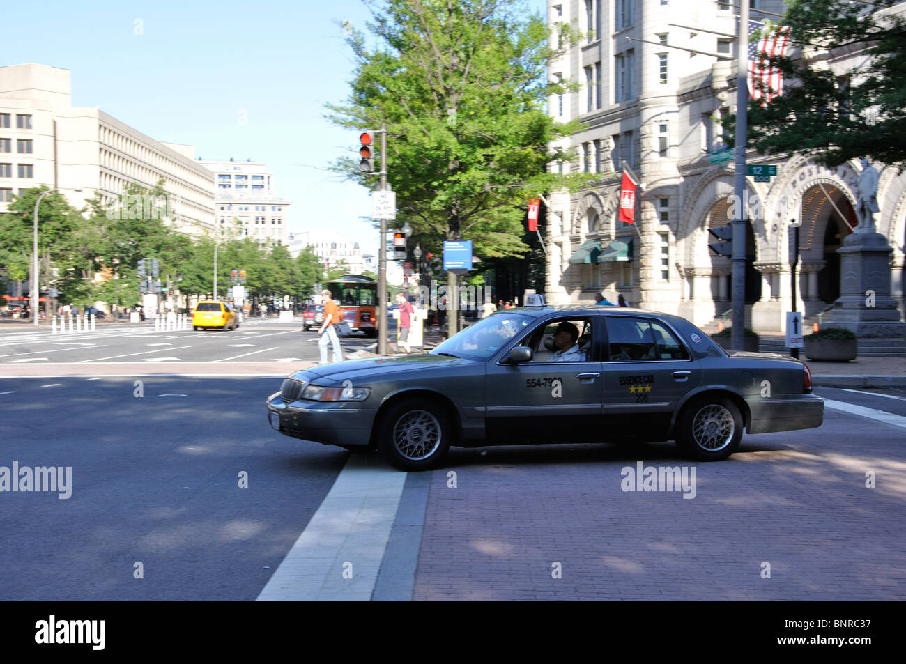 Taxi car in Washington DC, USA Stock Photo Alamy