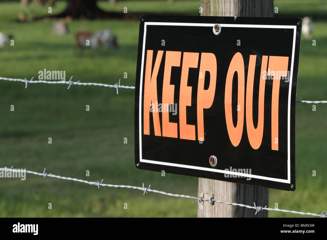 Keep Out Sign Stock Photo