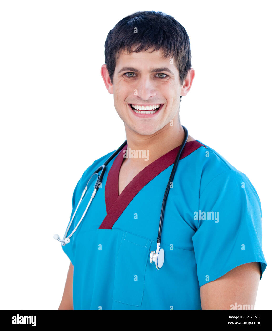 Portrait of a self-assured male nurse Stock Photo