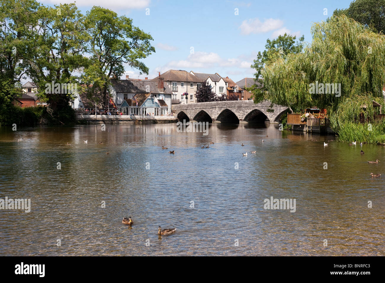 the picturesque village of Fordingbridge in Hampshire Stock Photo Alamy