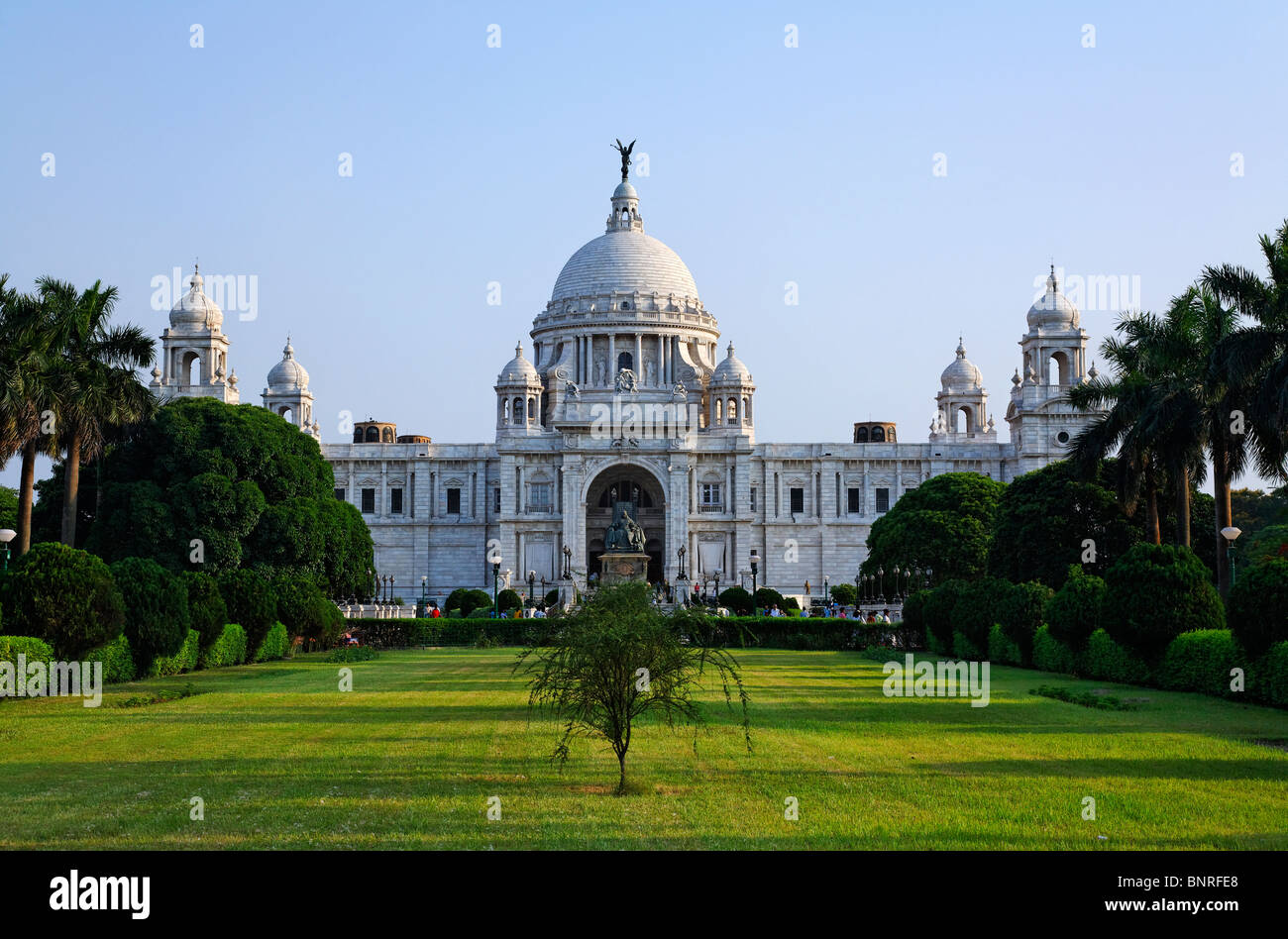 India - West Bengal - Calcutta - the Victoria Memorial and gardens Stock Photo