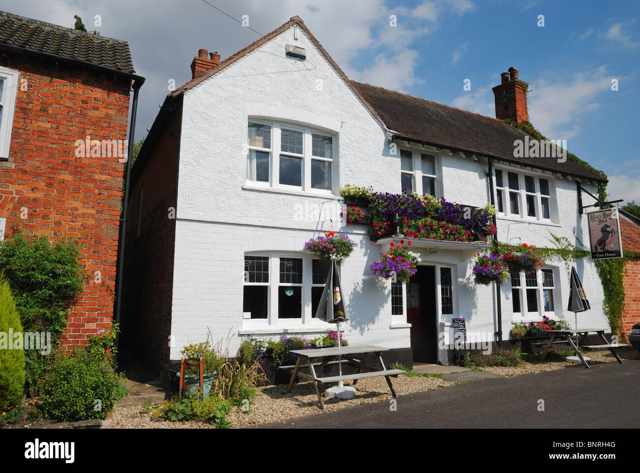 The Black Horse Inn, Bolingbroke, Lincolnshire, England. Stock Photo