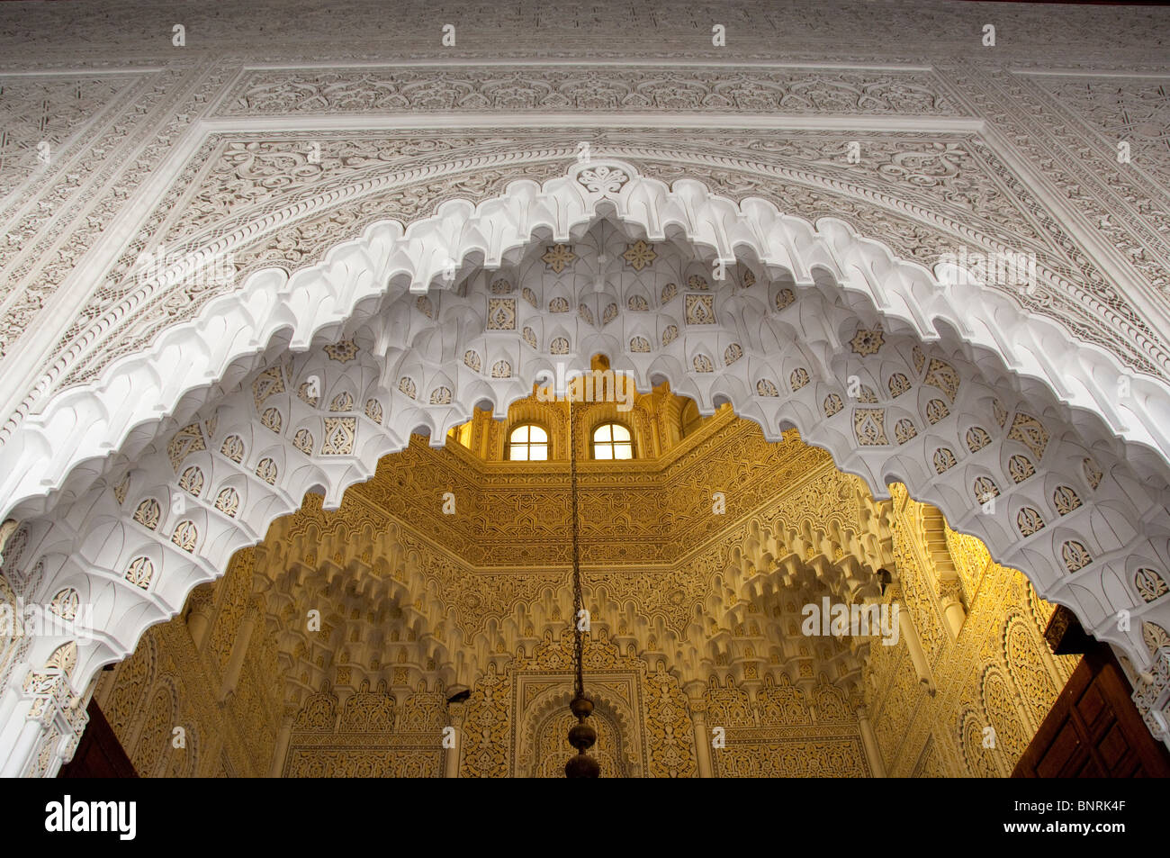 Africa, Morocco, Casablanca. Mahakma Law Courts (aka Mahakma du Pacha) home to the Islamic law courts. Stock Photo