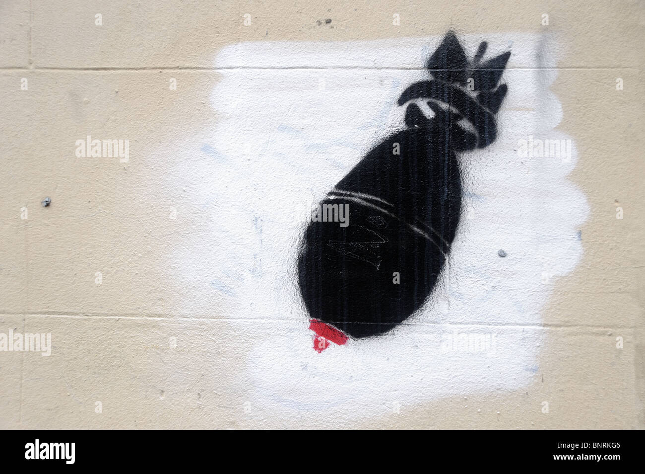 Painting of a bomb Stock Photo Alamy