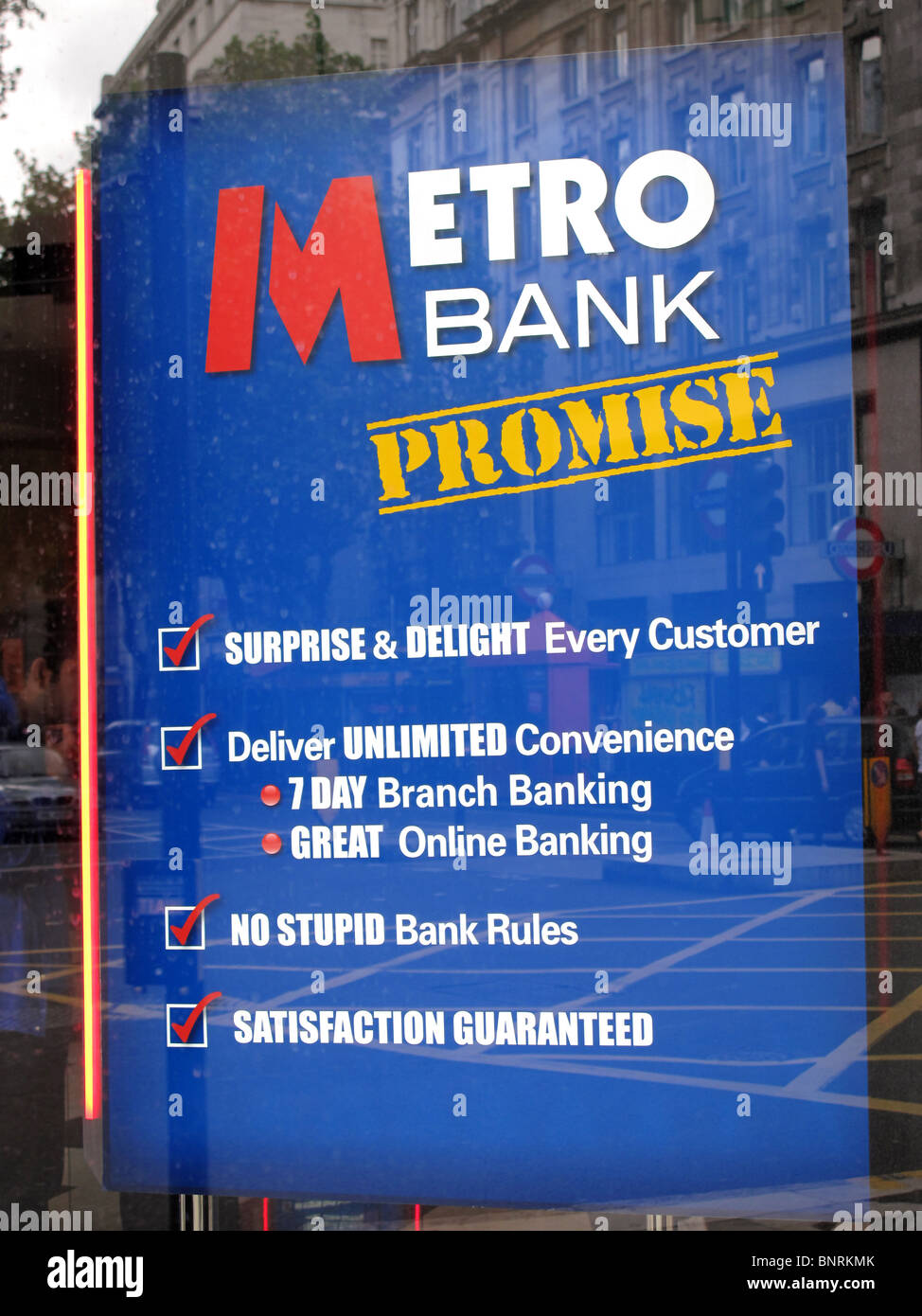Metro Bank Banking Holborn London Stock Photo 30638515 Alamy