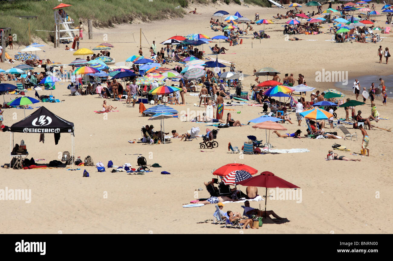 Ditch Plains beach Montauk Long Island NY Stock Photo Alamy