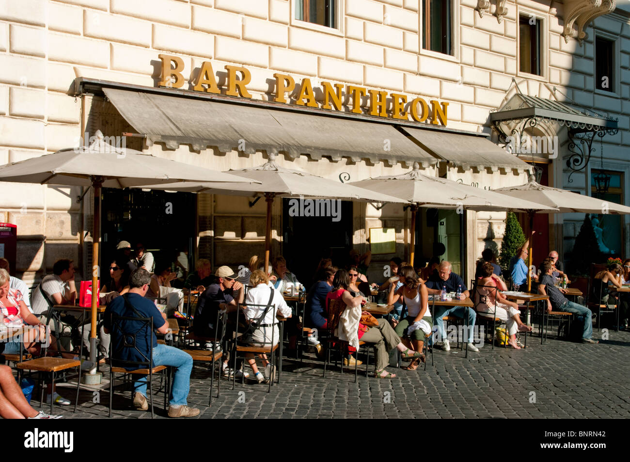 Europe, Italy, Rome, restaurant street scene Stock Photo