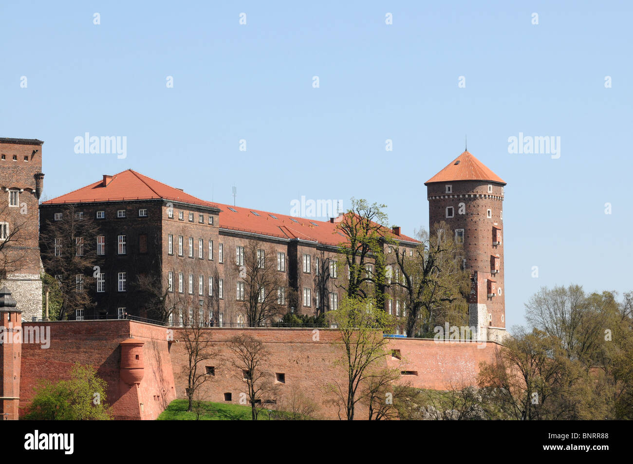 Wawel architectural complex in Cracow, Poland Stock Photo