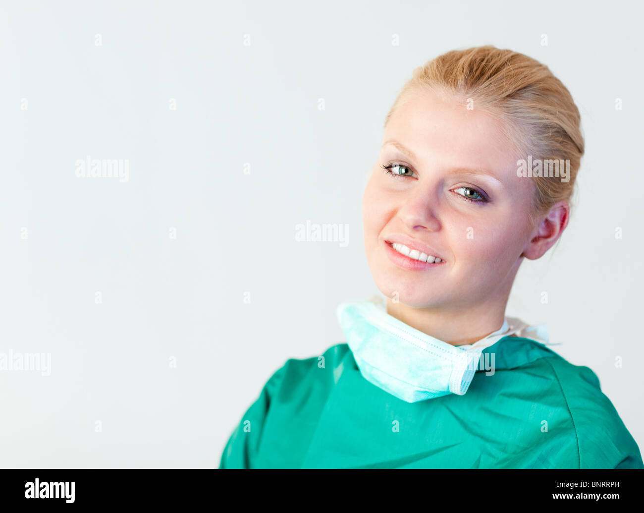 Female Surgeon smiling Stock Photo - Alamy