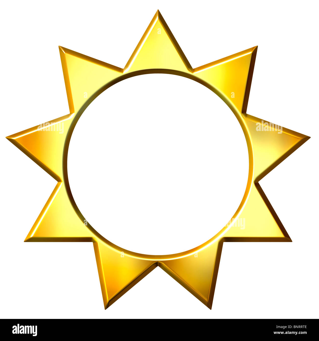 3d golden sun Stock Photo Alamy