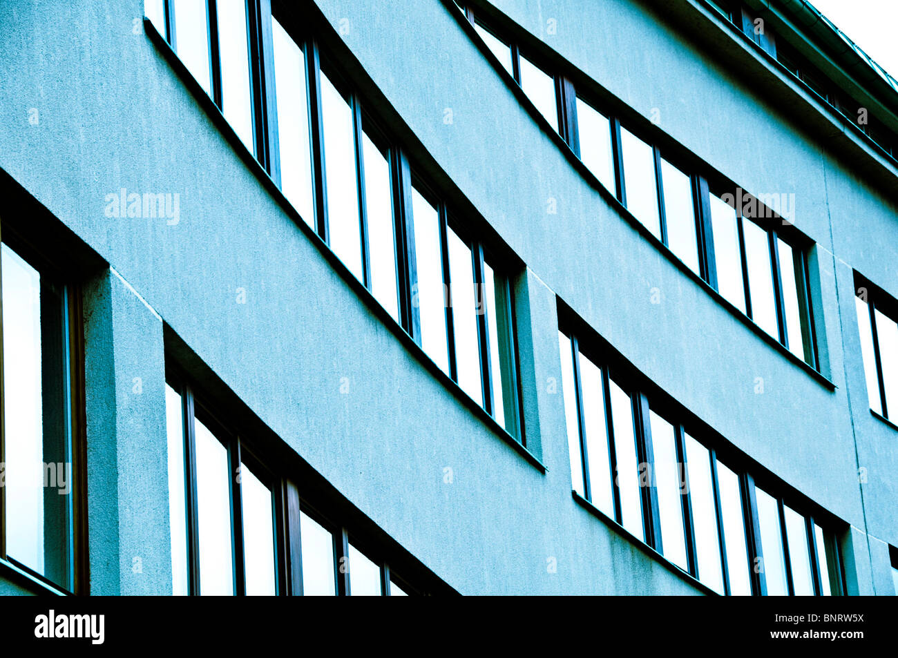 windows rows of a corporate building Stock Photo