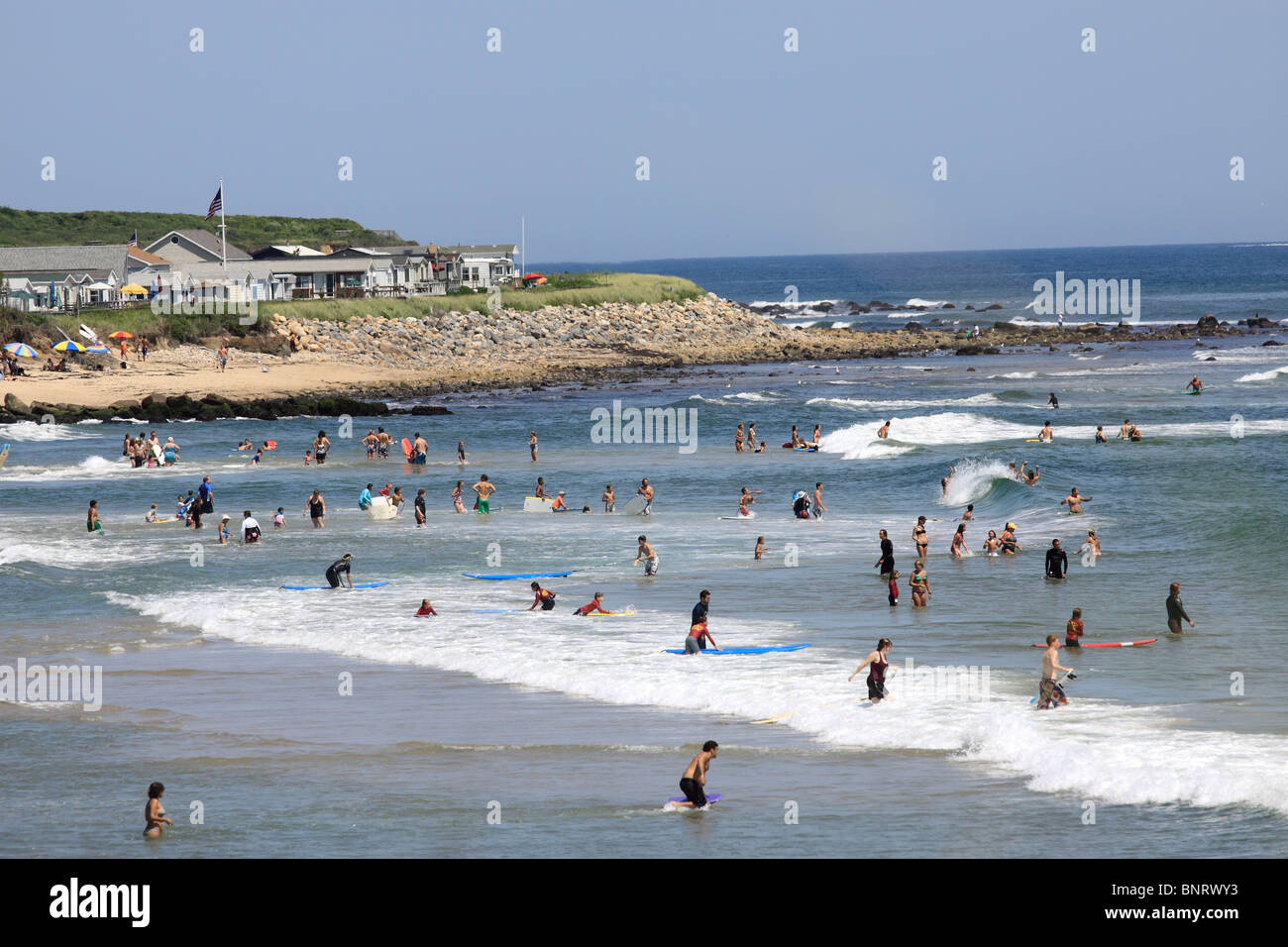 Ditch Plains beach Montauk Long Island NY Stock Photo Alamy