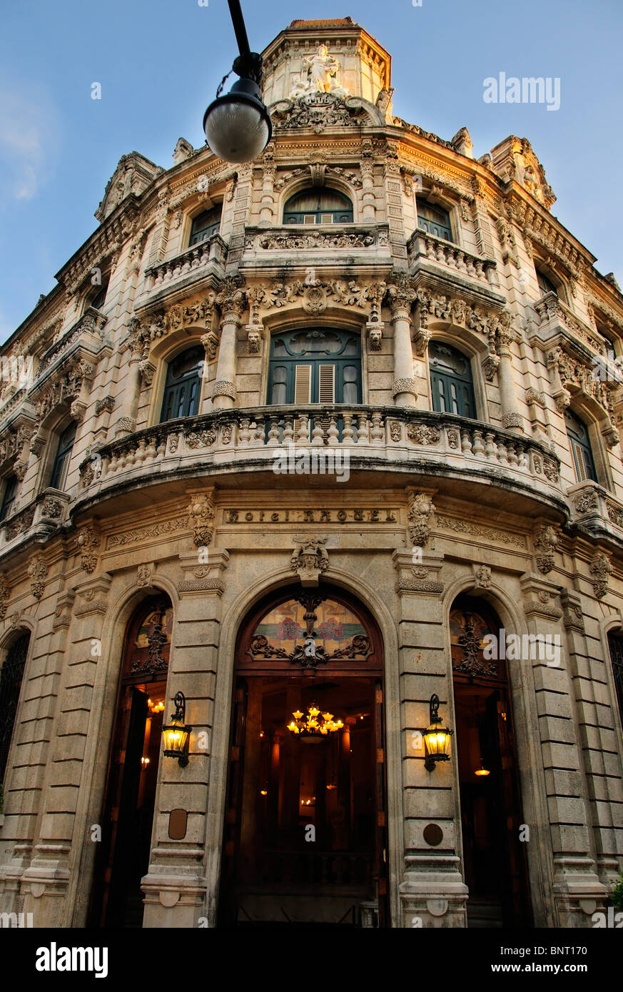Fresh Look at Luxurious Facade From Raquel Hotel Building In Old Havana Cuba