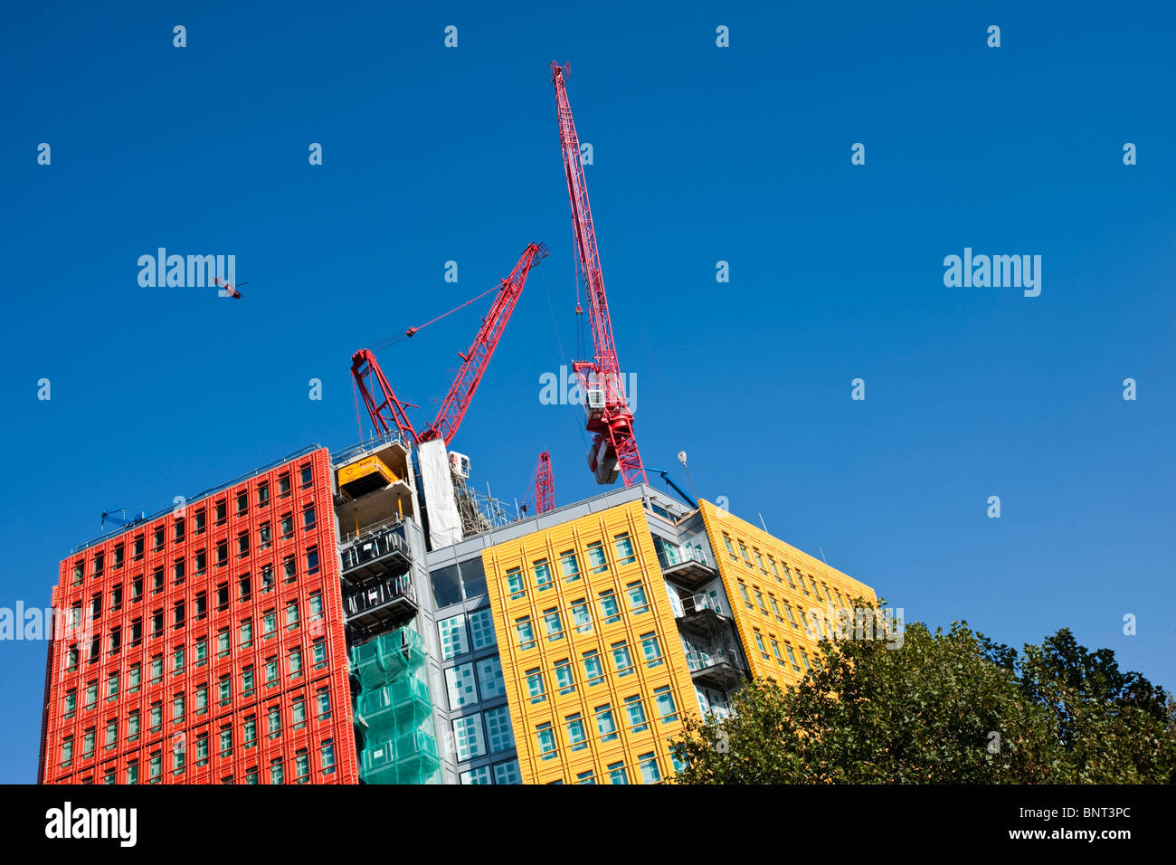 Central St Giles is the first work in the UK by the Renzo Piano Building Workshop, it is an office and residential scheme Stock Photo