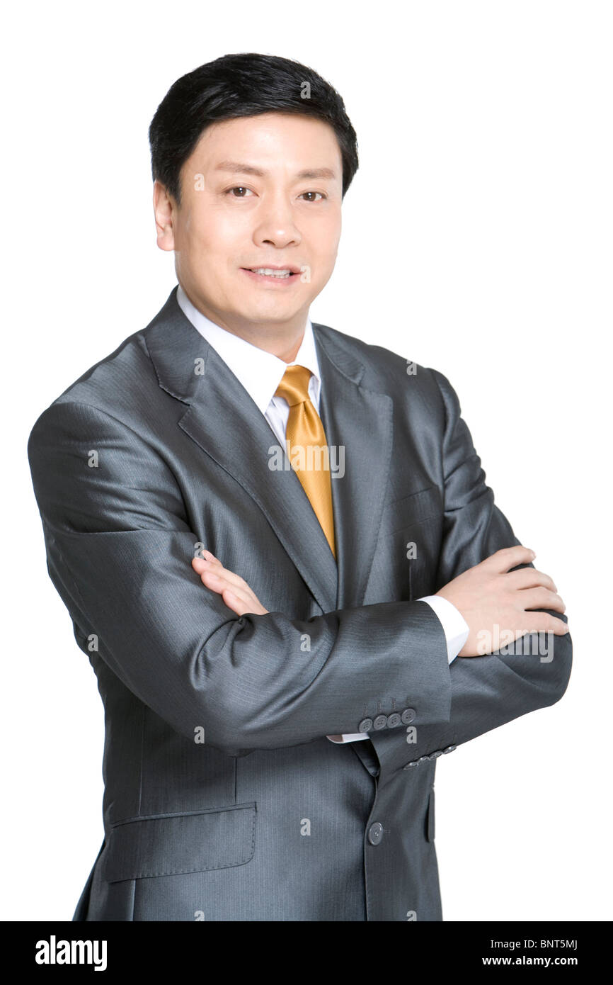 Pensive middle aged chinese man hi-res stock photography and images - Alamy