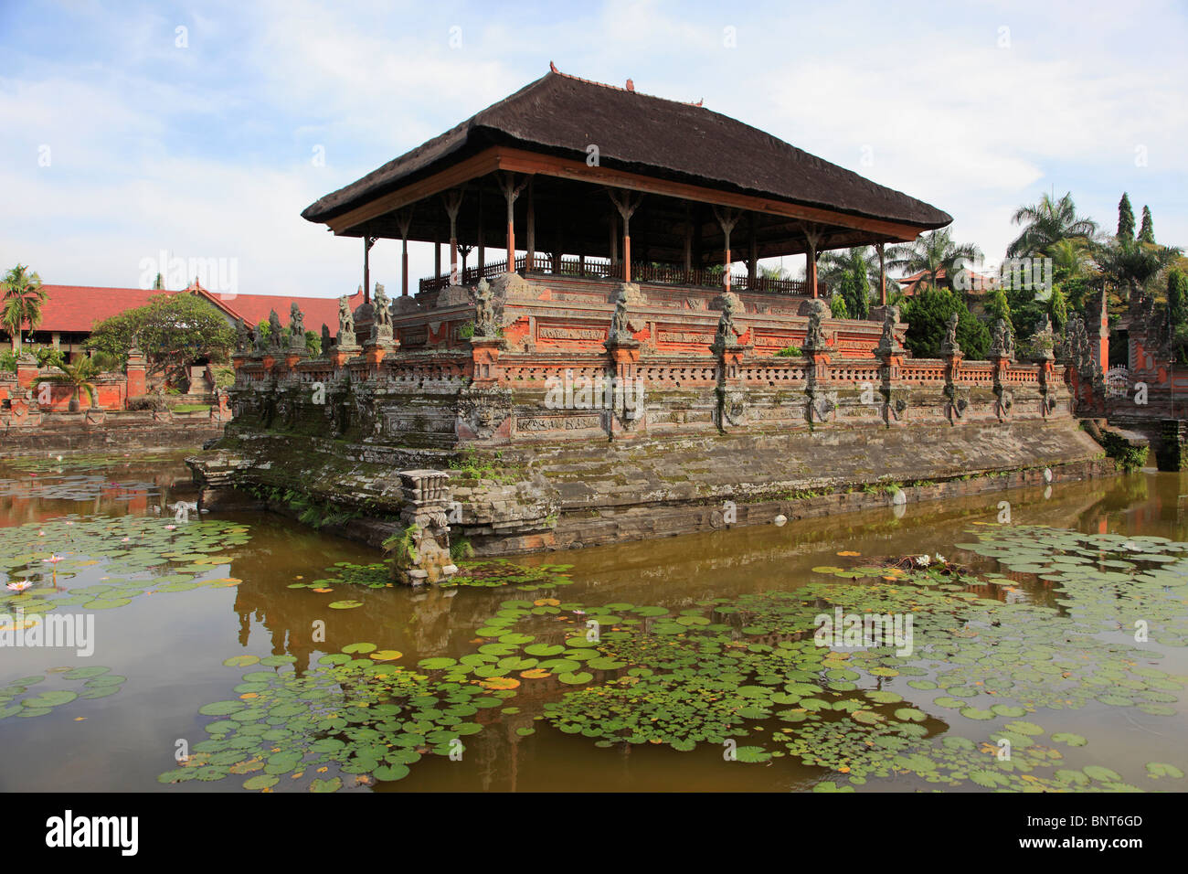 Indonesia, Bali, Semarapura, Bale Kambang, floating pavilion, Stock Photo