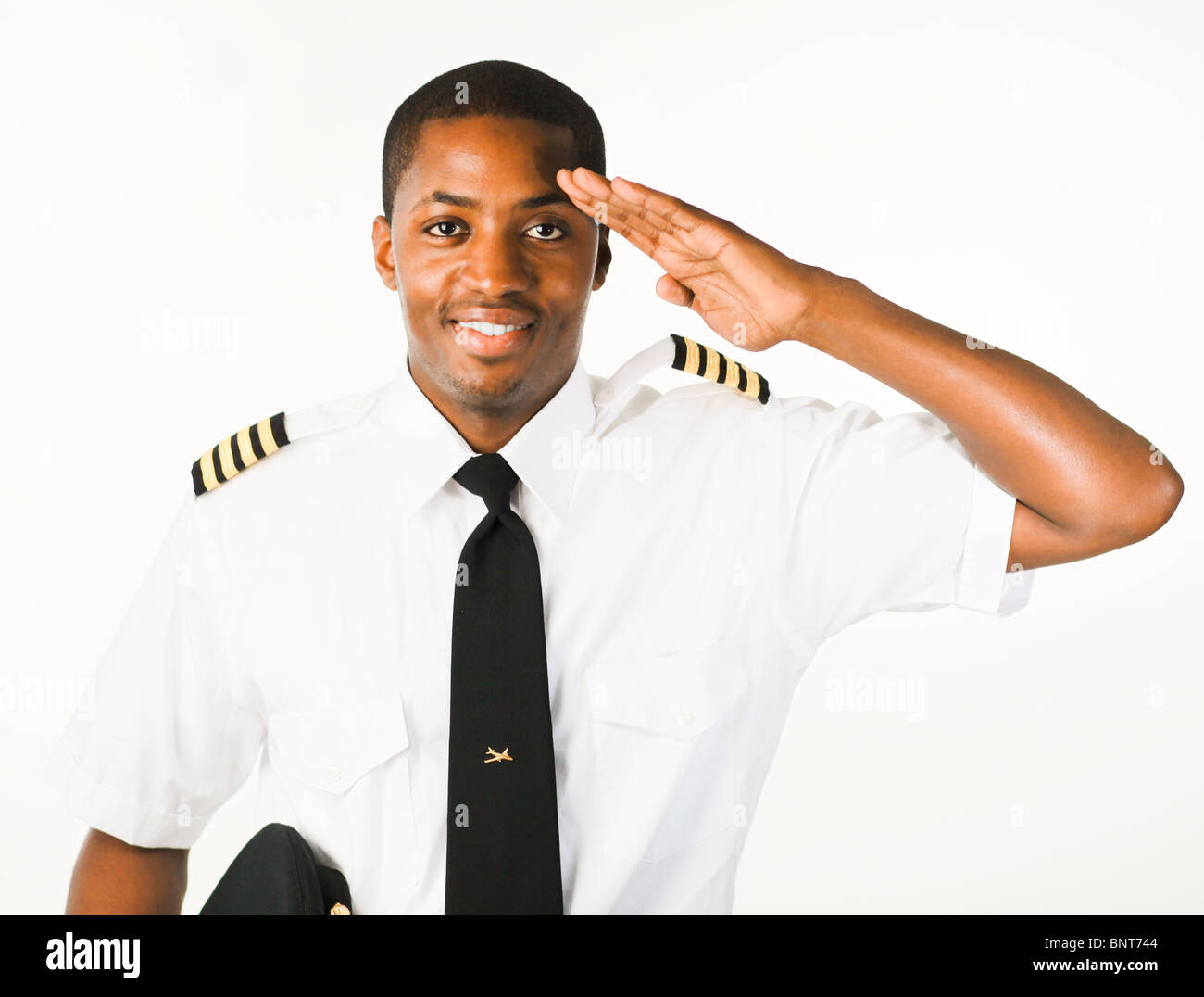 Young man beard pilot uniform hi-res stock photography and images - Alamy