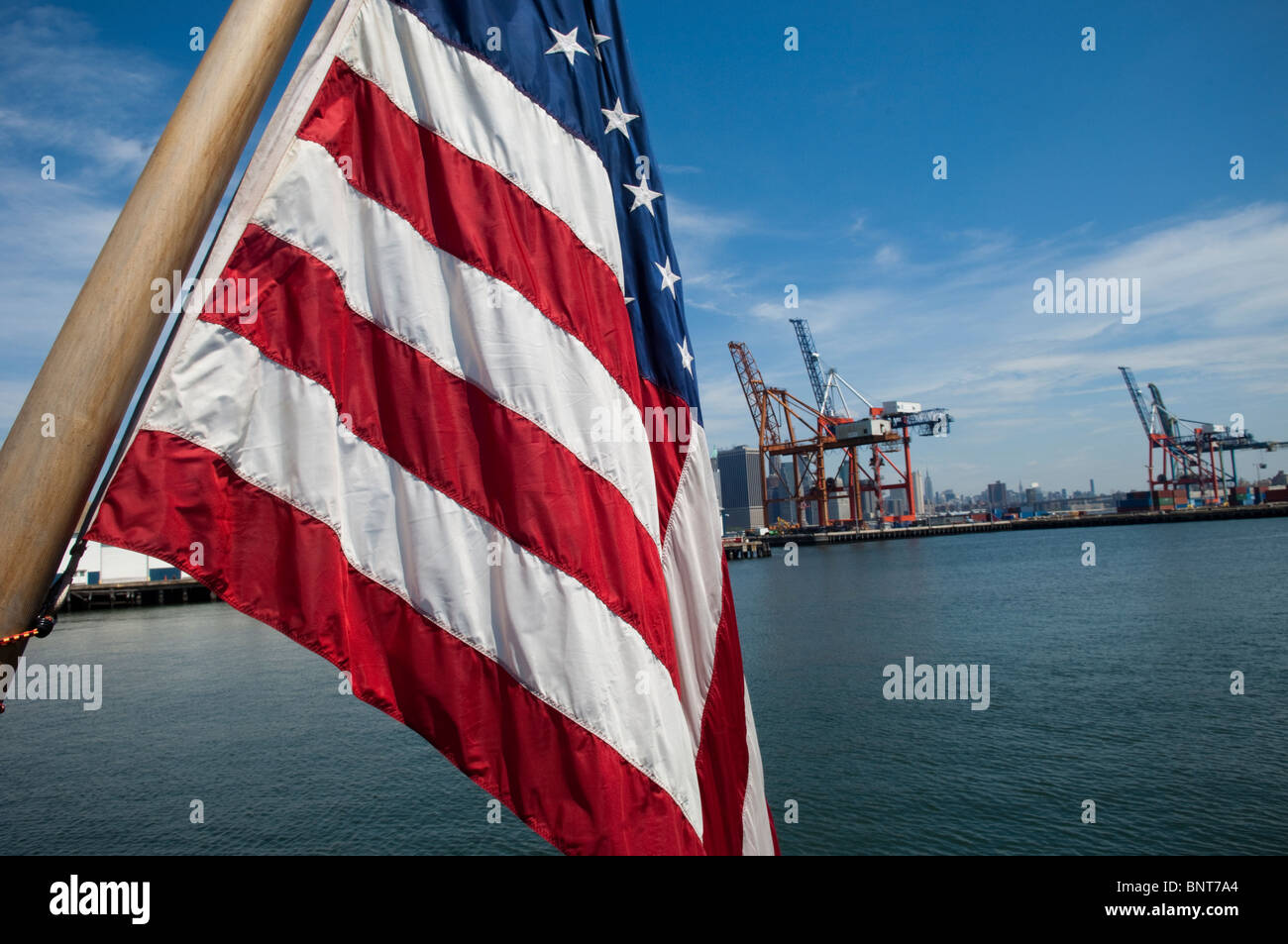 The cranes of the Brooklyn Marine Terminal in Red Hook Brooklyn in New York Stock Photo Alamy