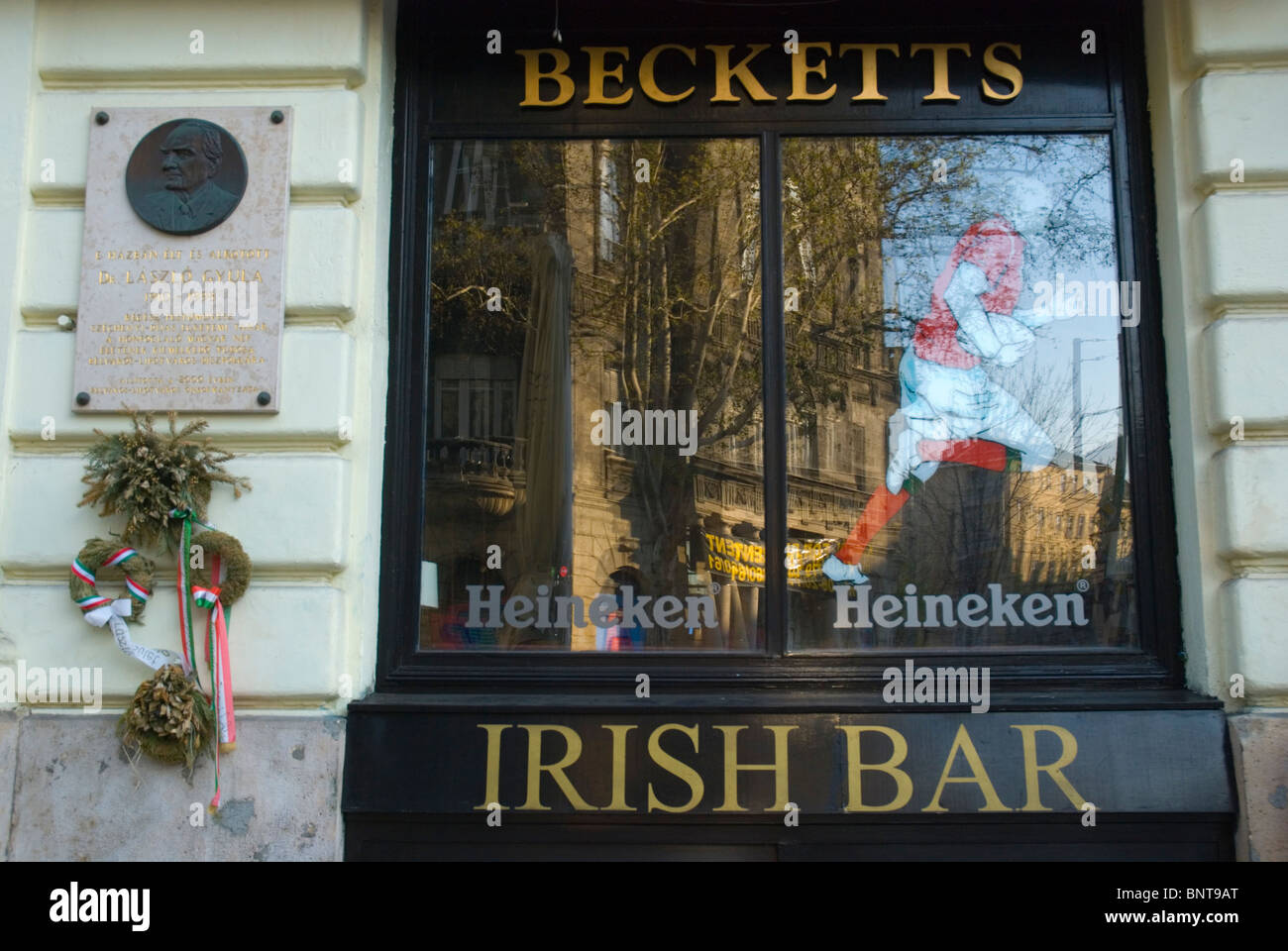 Becketts Irish Bar exterior Budapest Hungary Europe Stock Photo Alamy