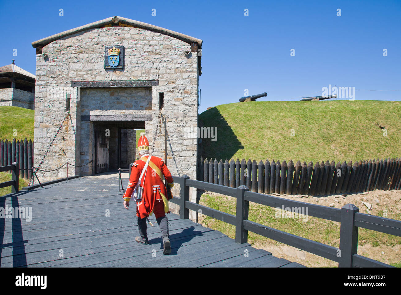 Old Fort Niagara is a National Historic Landmark and New York State Historic Site in Youngstown New York Stock Photo