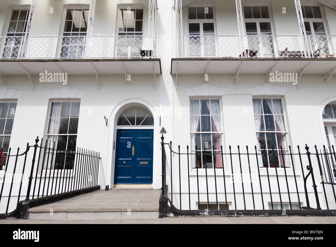 A house on Royal York Crescent, Clifton, Bristol, England Stock Photo