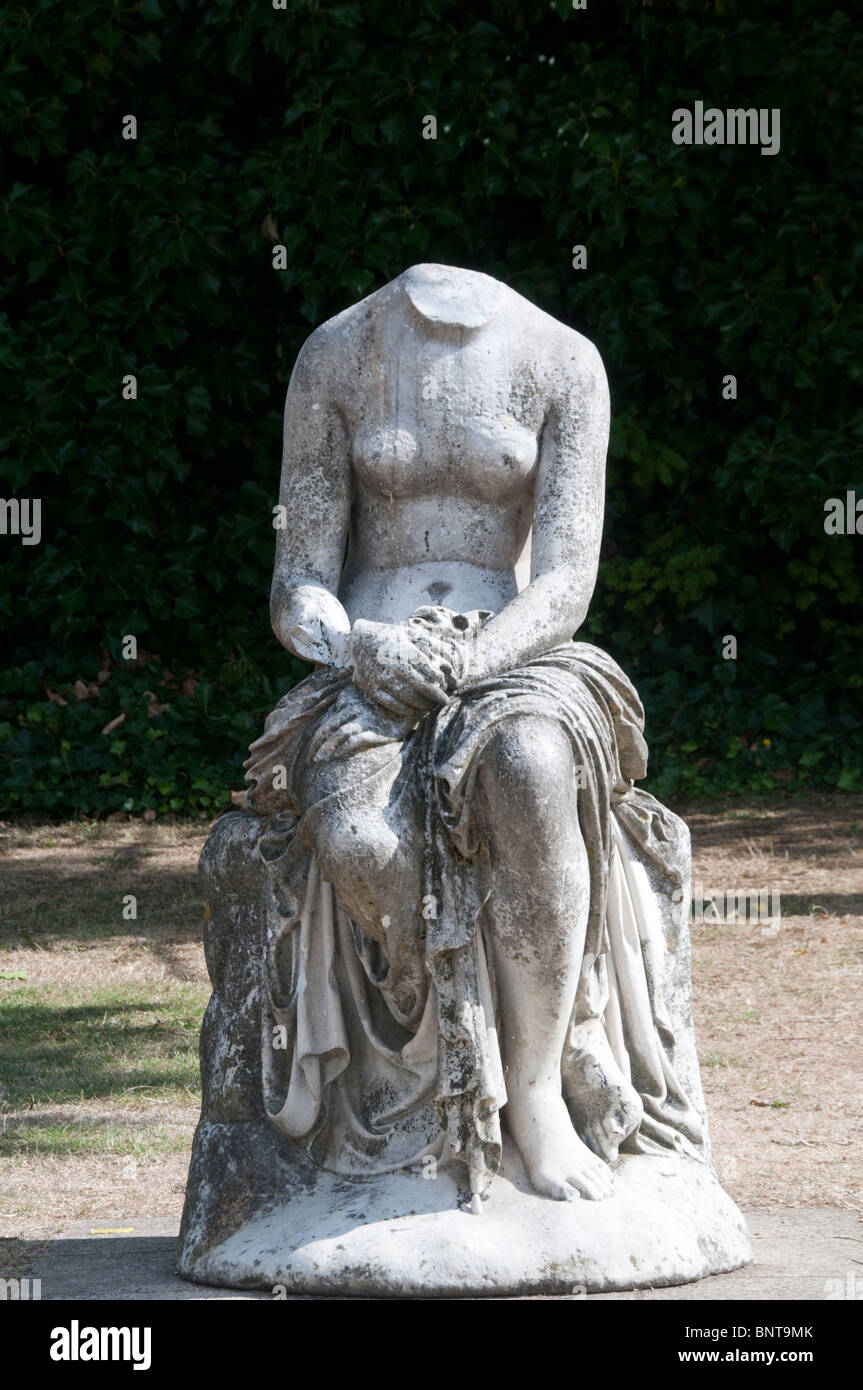 Headless statue in Crystal Palace Park, South London Stock Photo Alamy
